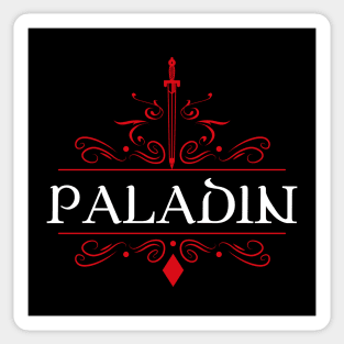 Paladin Game Night Uniform Tabletop RPG Character Classes Series Sticker